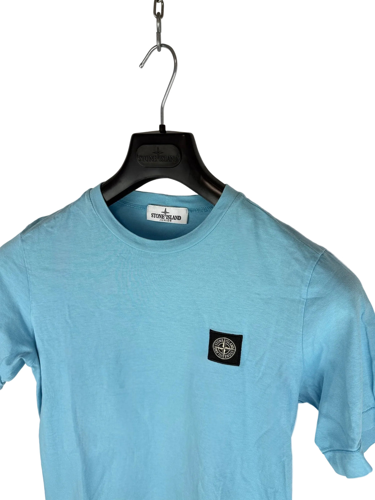 T-shirt azzurra Stone Island - Taglia Junior (12 anni, 156cm) - foto 2