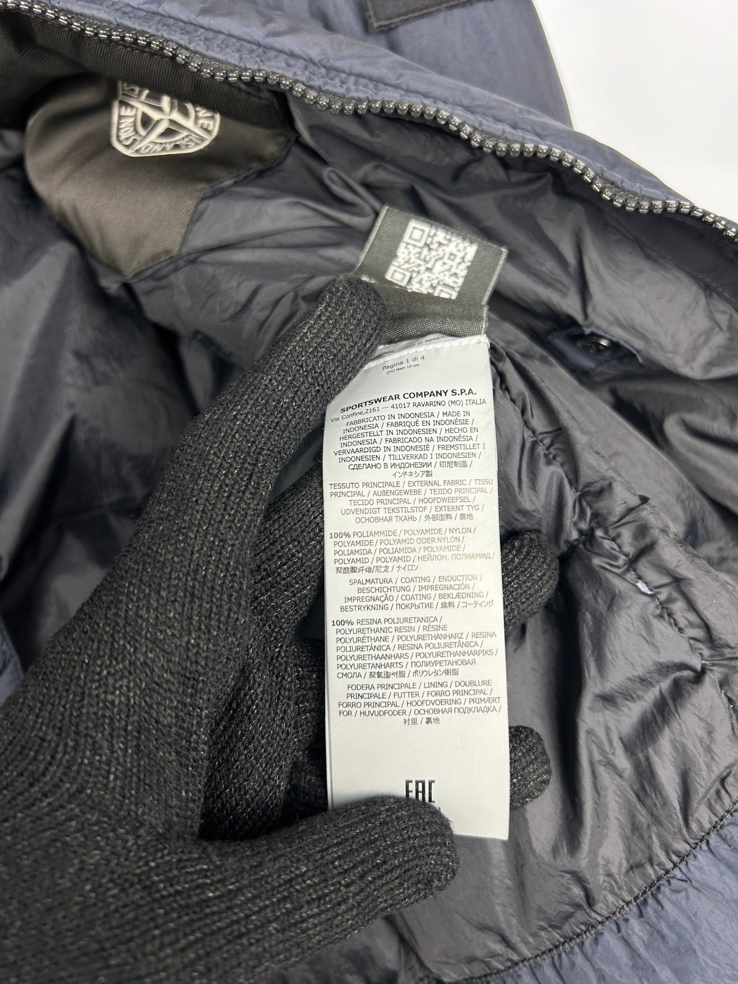 Giacca Garment Dyed Crinkle Reps NY Down Stone Island - Taglia M