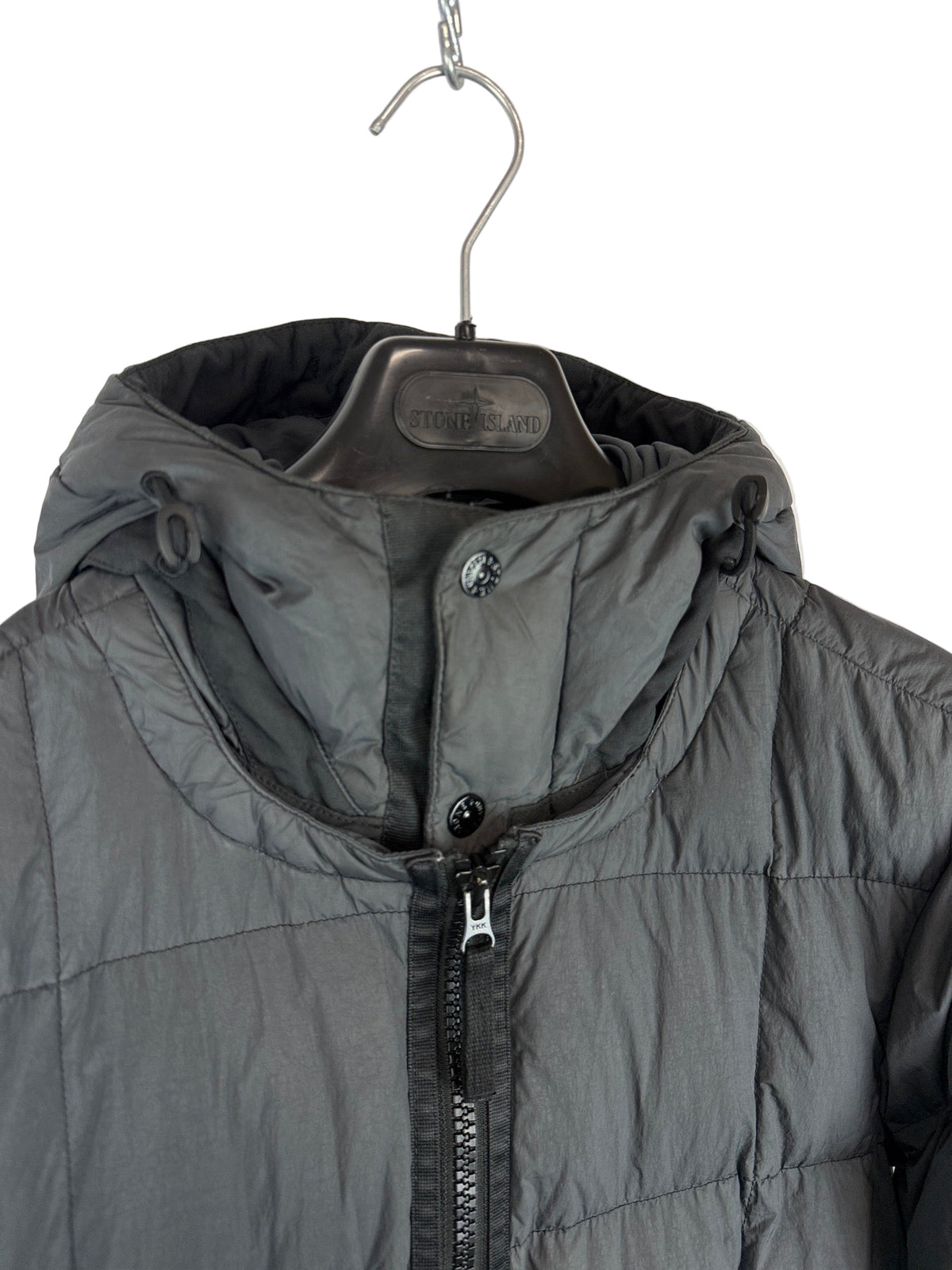 Giacca grigia Garment Dyed Crinkle Reps NY Down Stone Island - Taglia S