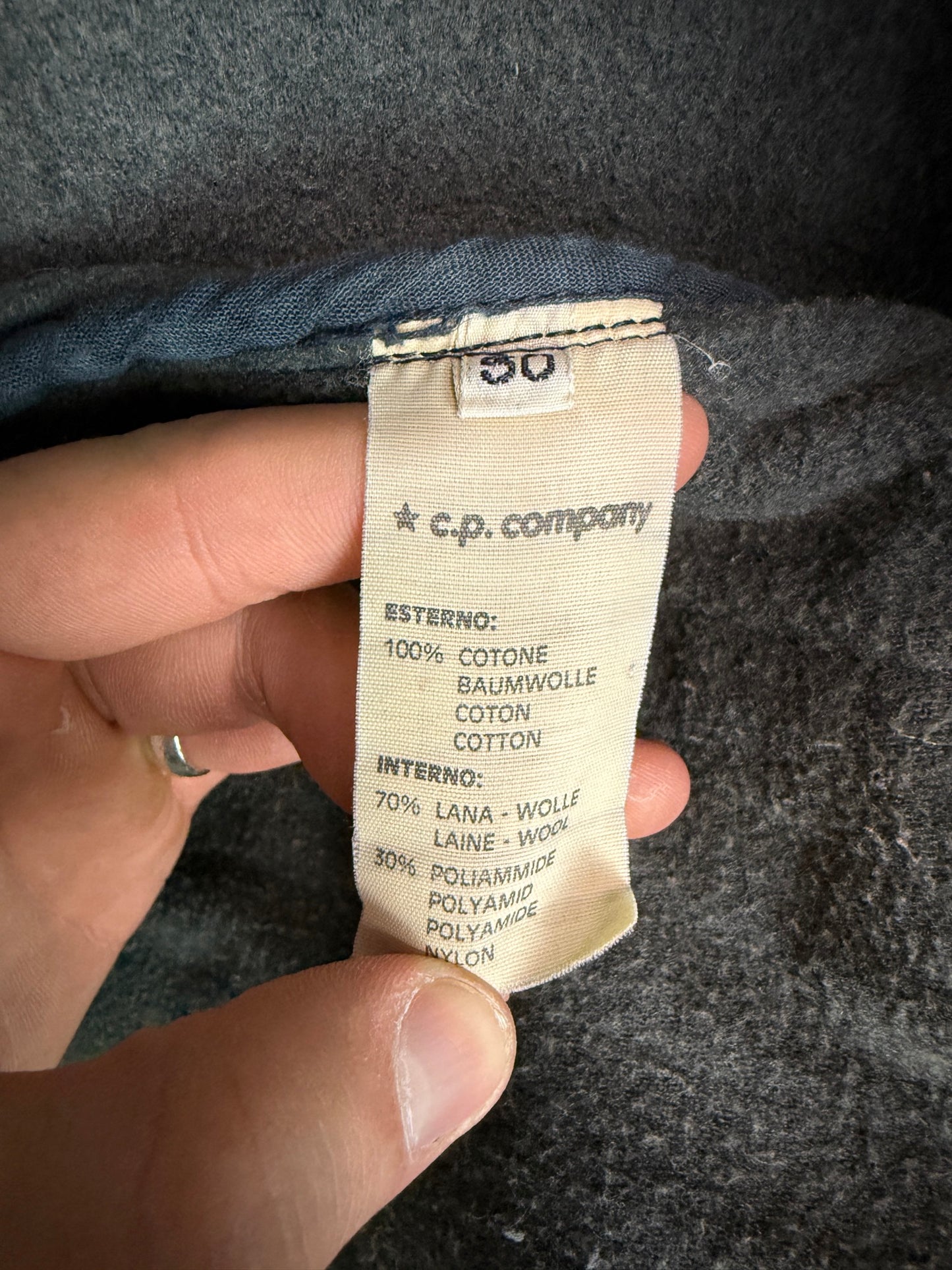 Giacca Montgomery con alamari vintage blu navy C.P. Company - Taglia L