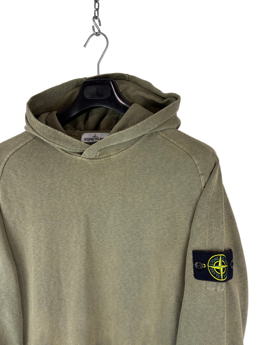 Felpa verde kaki con cappuccio Stone Island - Taglia XL
