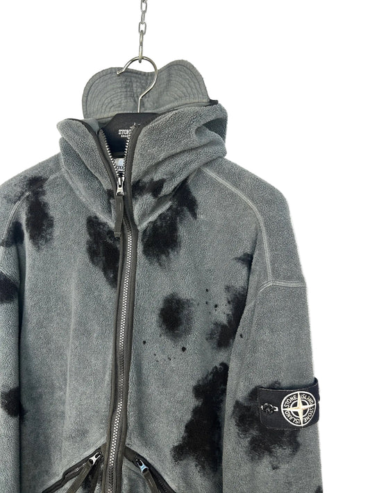 Felpa con zip e cappuccio Special Process Hand Painted Stone Island - Taglia M