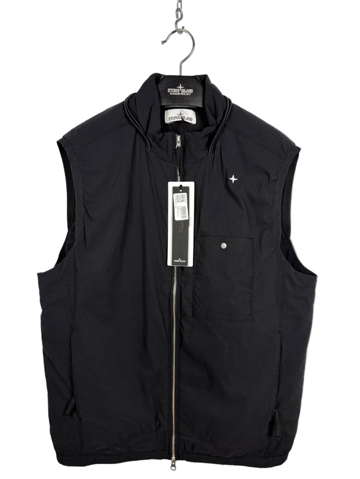 Giacca smanicato nera Stone Island Stellina Capo Campionario (nuovo con cartellino) - Taglia L