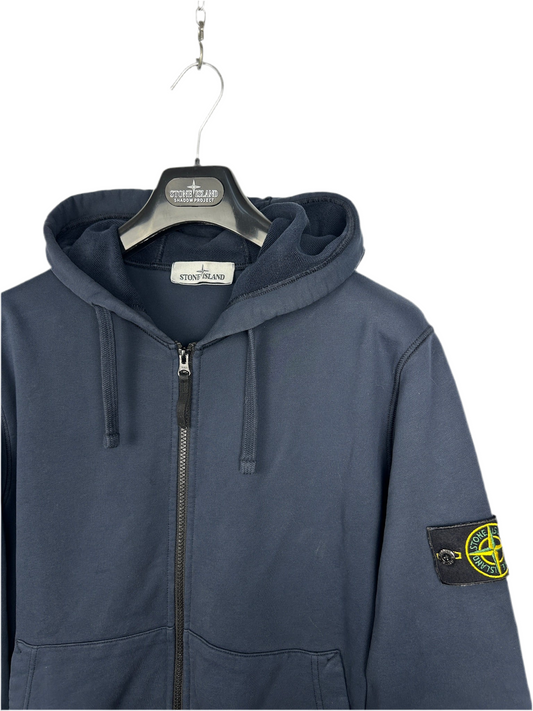 Felpa blu navy con zip e cappuccio Stone Island - Taglia XL