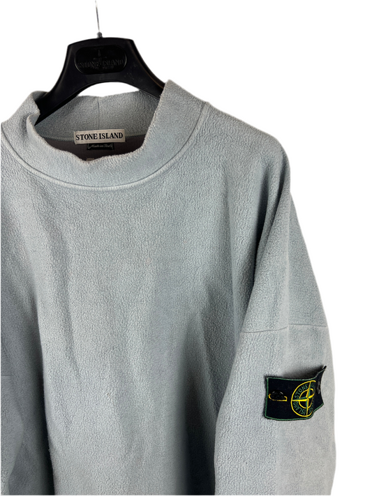 Felpa azzurra vintage Stone Island - Taglia L