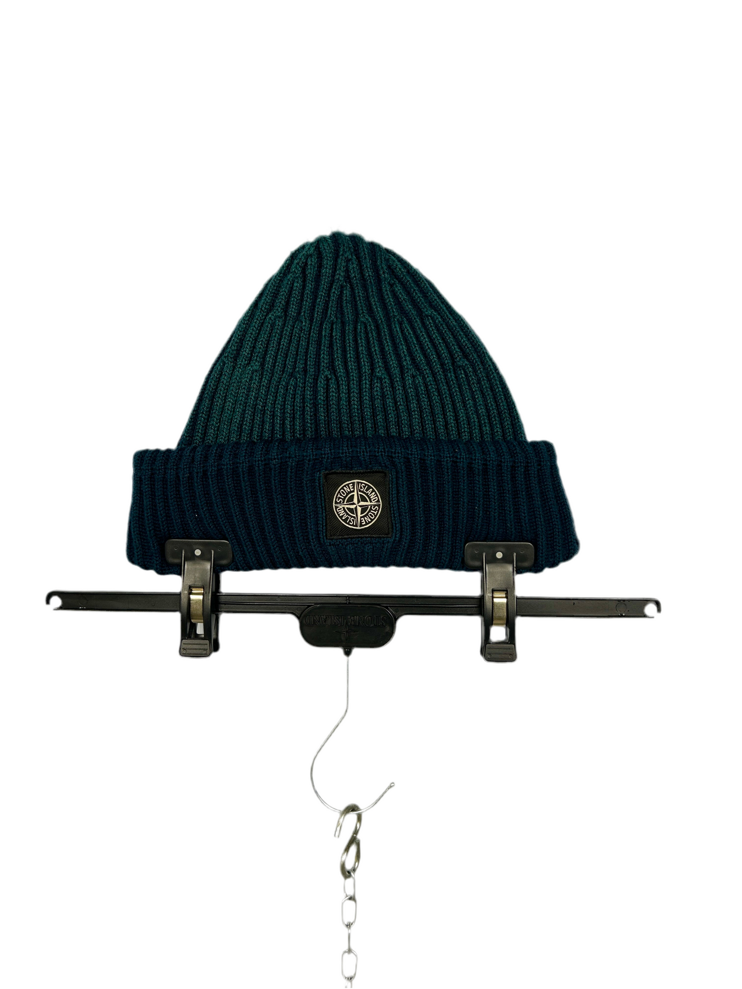 Berretto Prototipo verde petrolio e blu navy Stone Island