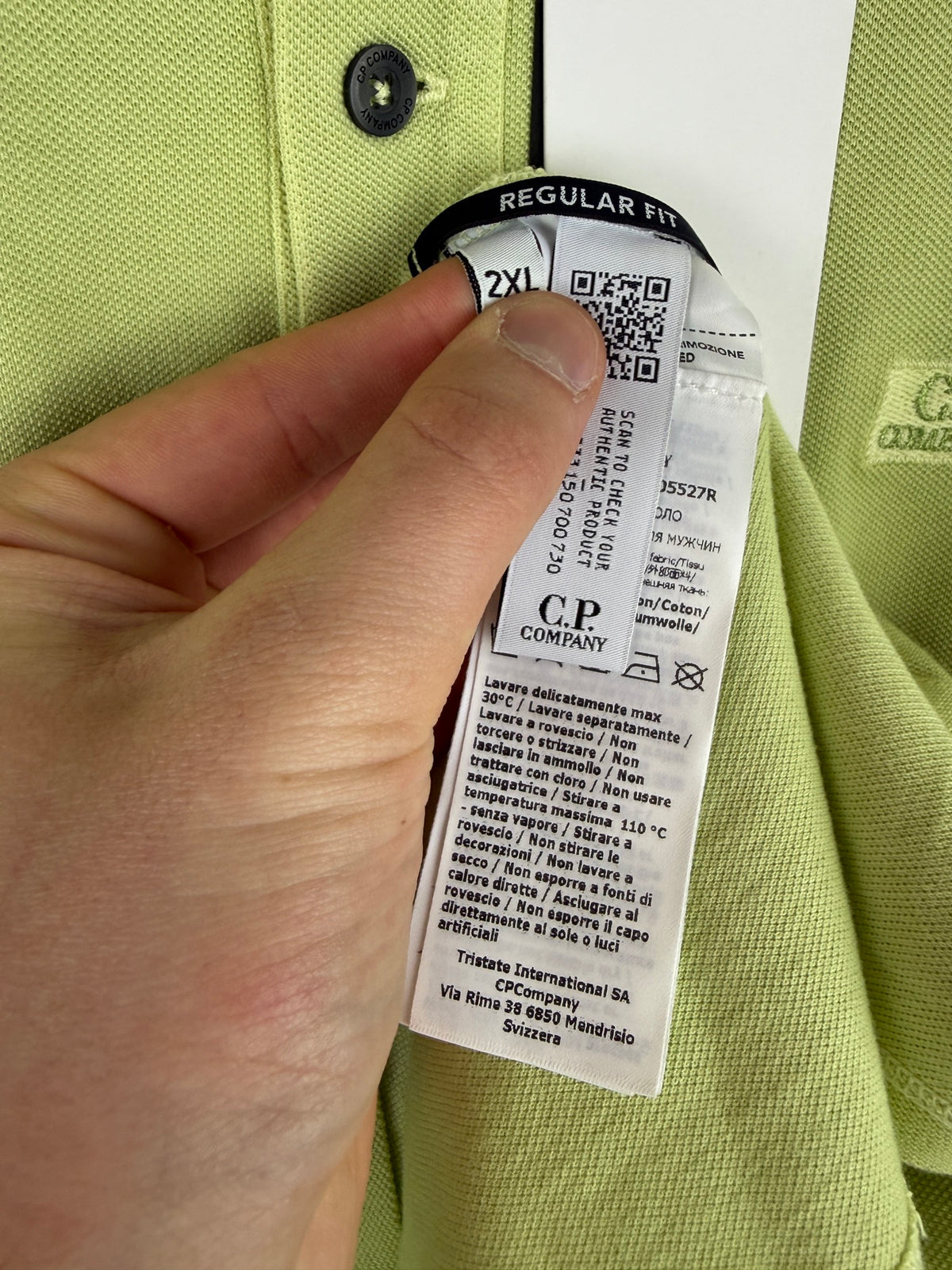 Polo verde C.P. Company (nuova con cartellino) - Taglia XXL