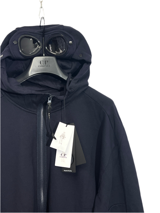 Felpa Goggle blu navy con cappuccio C.P. Company (nuova con cartellino) - Taglia L