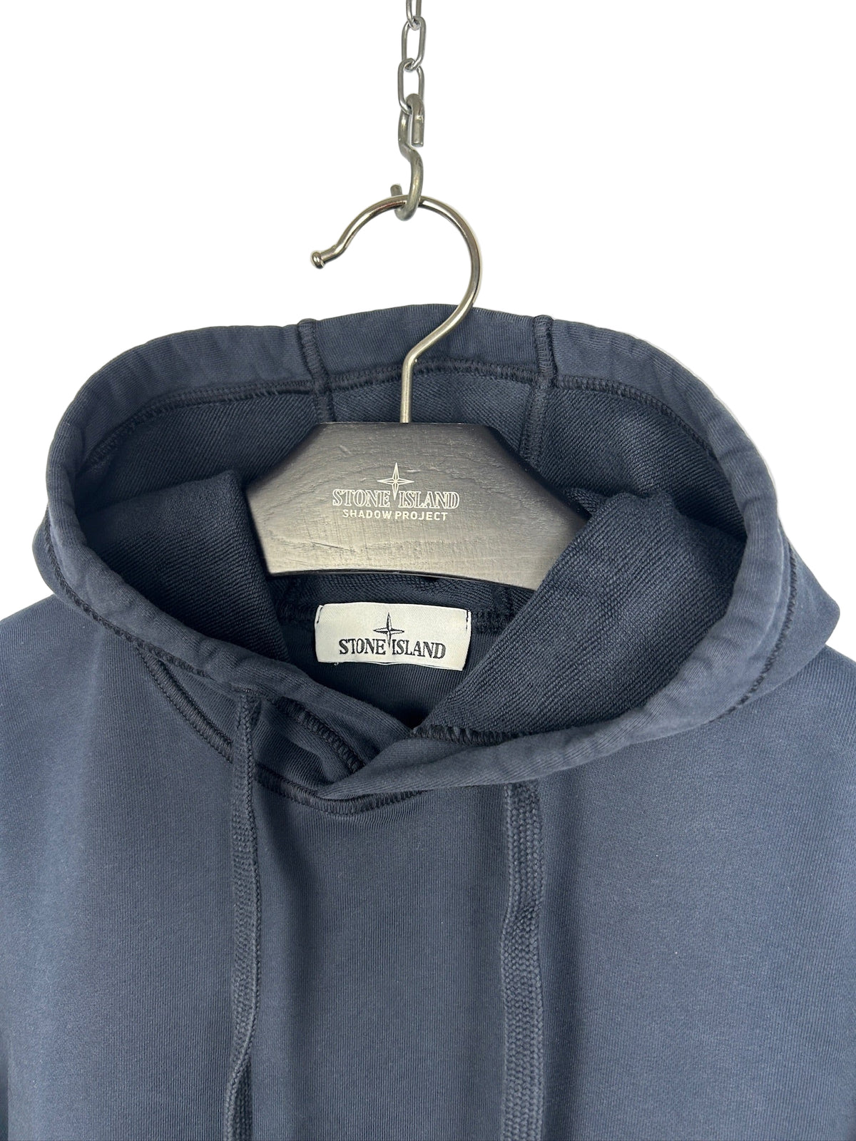 Felpa blu navy con cappuccio Stone Island - Taglia S