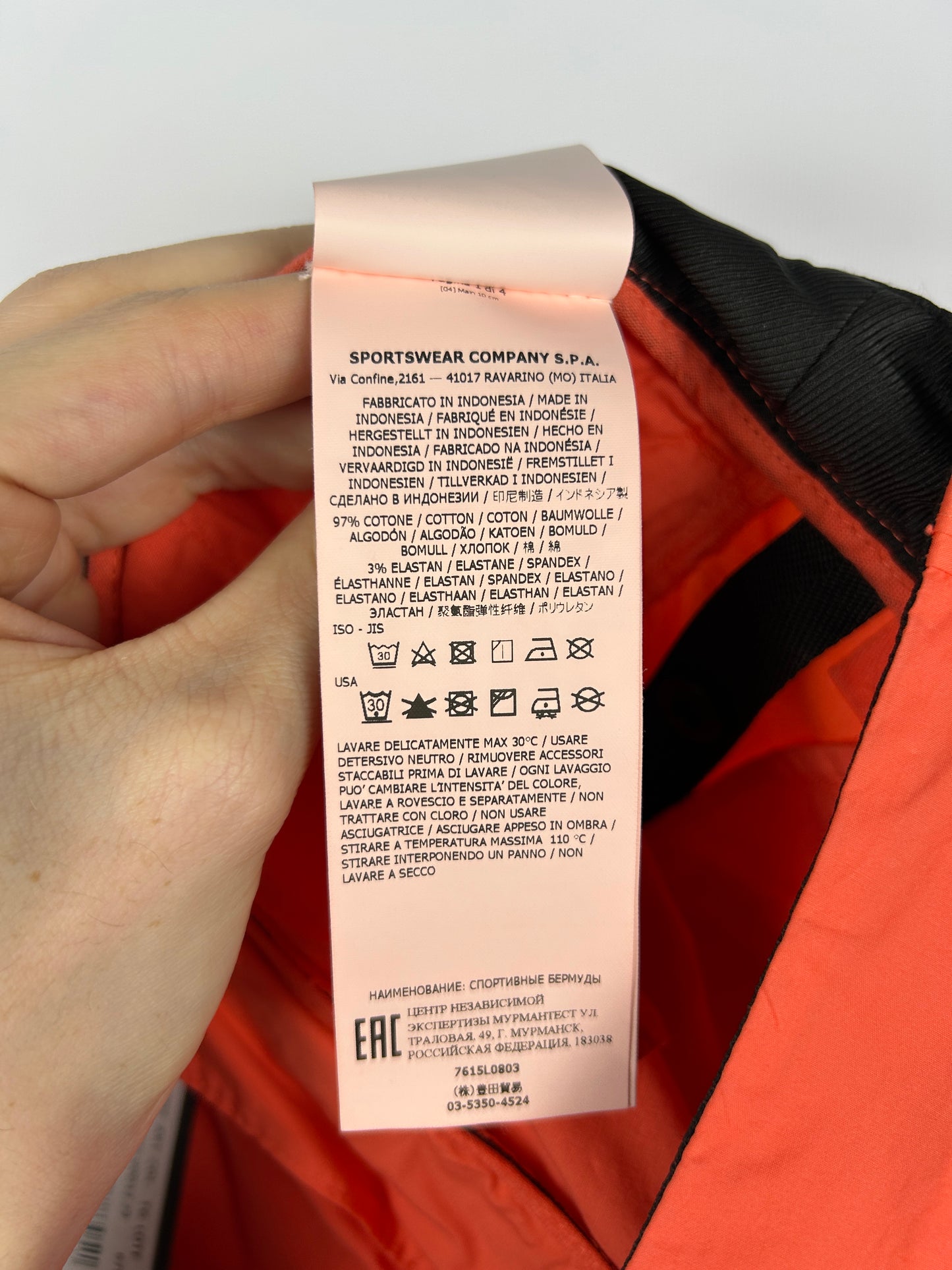 Pantaloncini cargo arancioni Stone Island (nuovi con cartellino) - Taglia W29