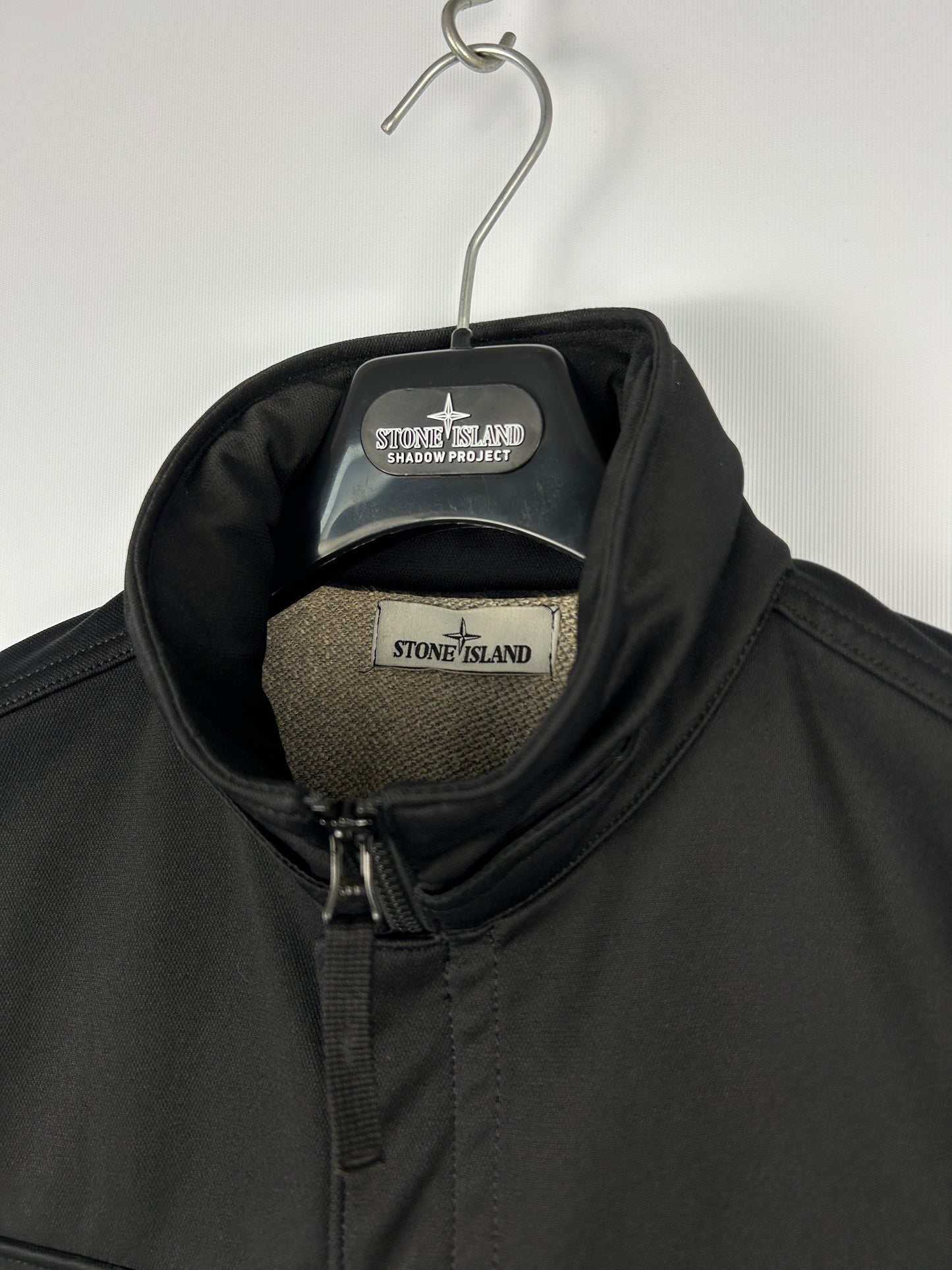 Giacca nera Soft Shell-R Terry Stone Island - Taglia L
