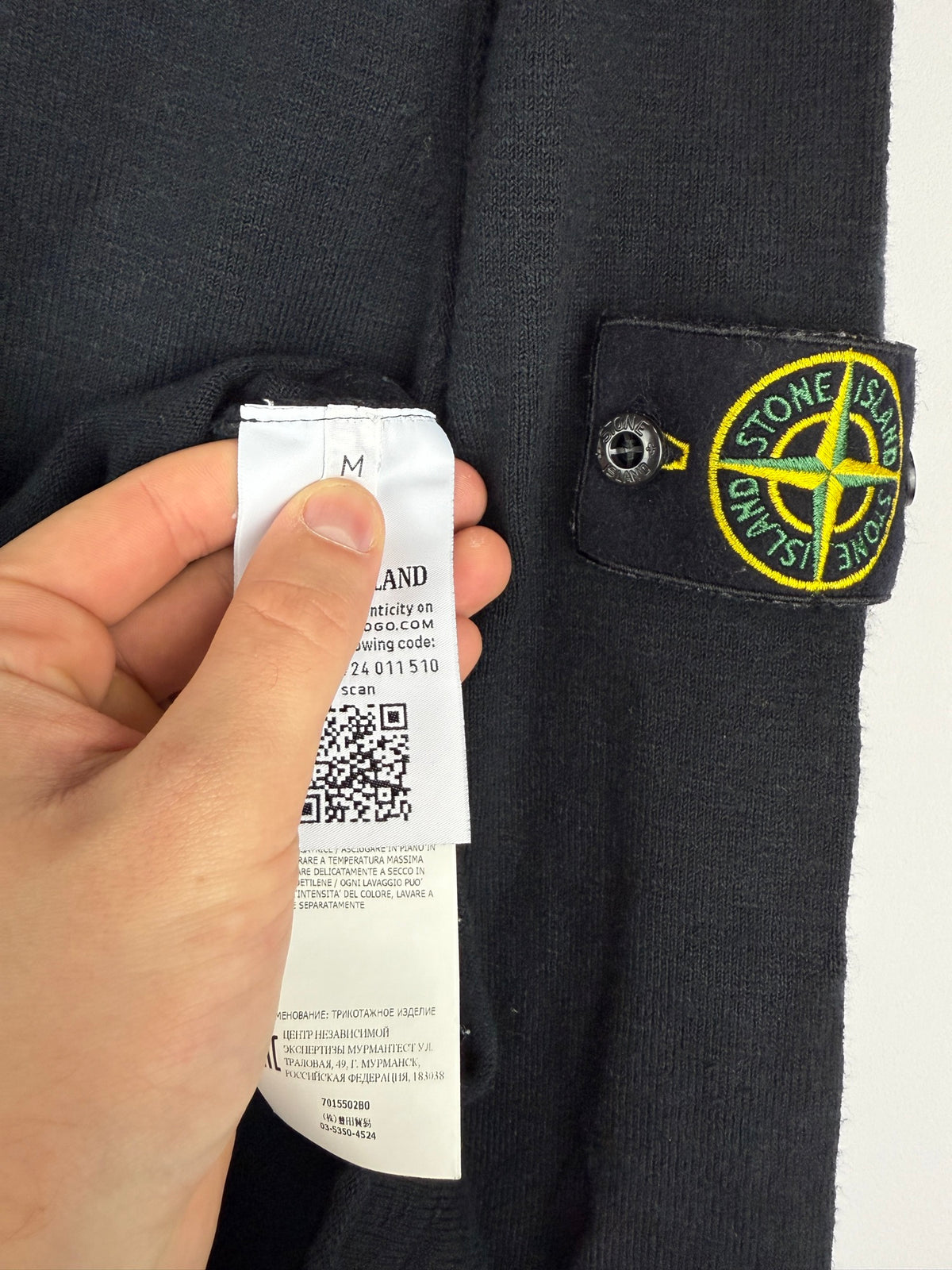 Maglione nero Stone Island - Taglia M