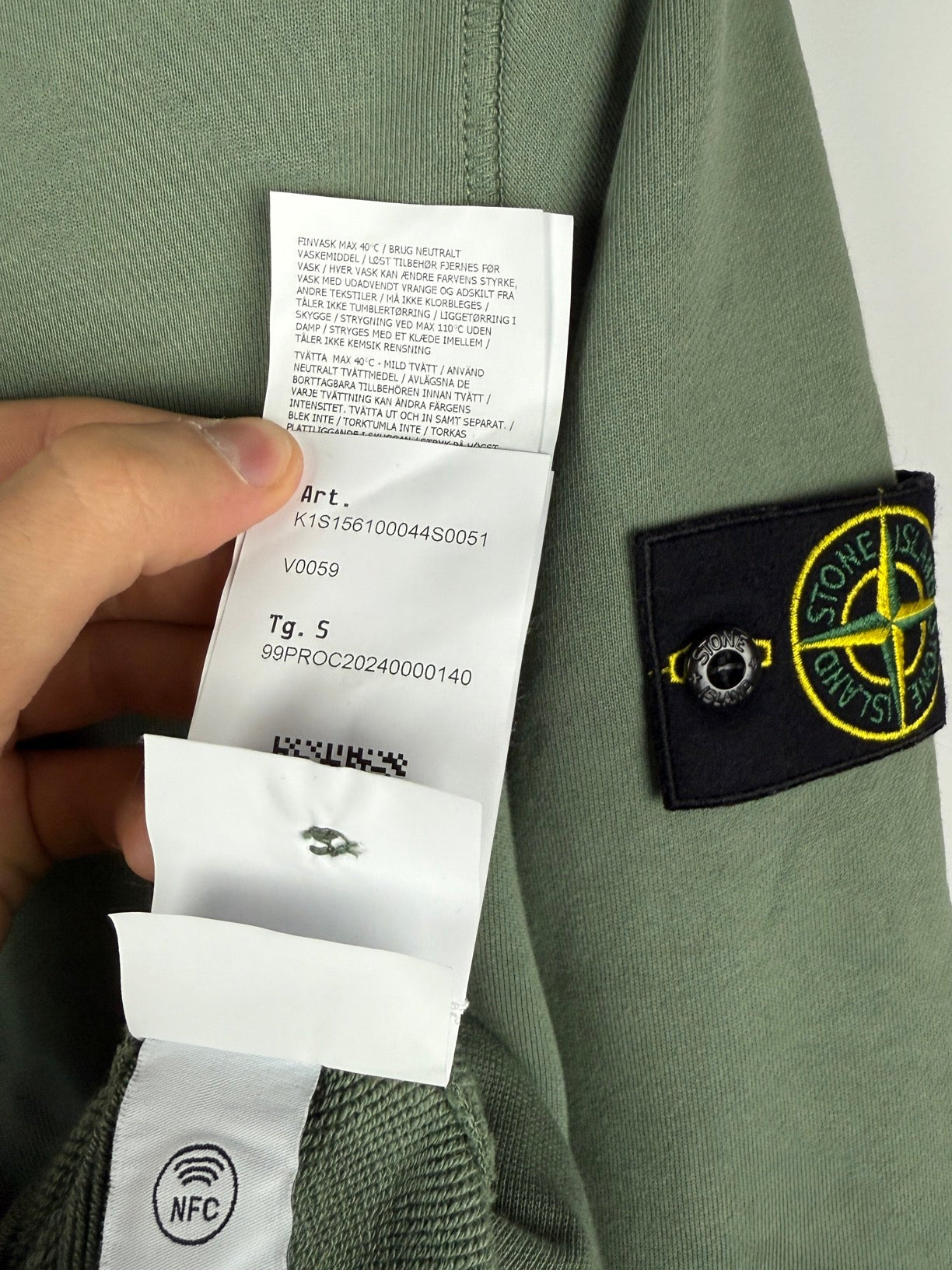 Felpa verde Stone Island 2025 - Taglia S