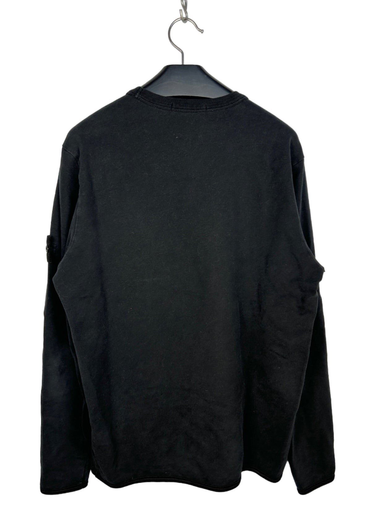 Felpa nera Ghost con taschino Stone Island - Taglia L