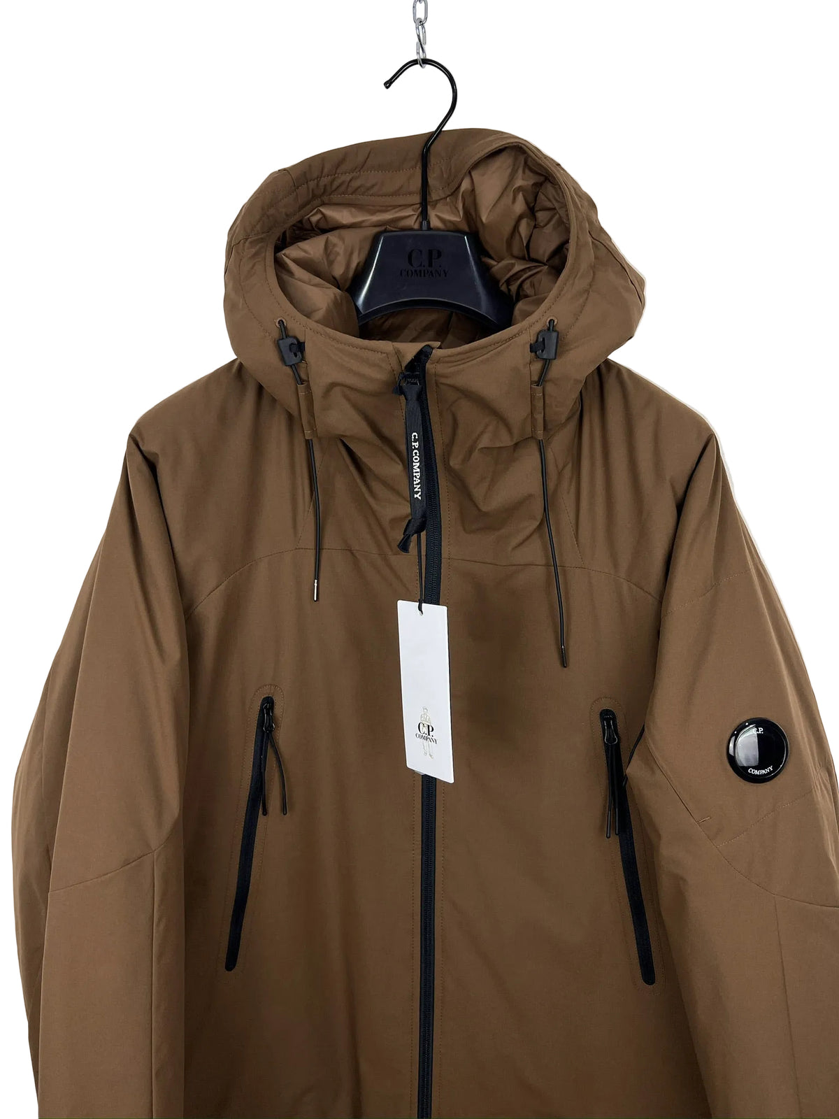 Giacca Pro-Tek marrone con chiusura a zip C.P. Company (nuova con cartellino) - Taglia XL
