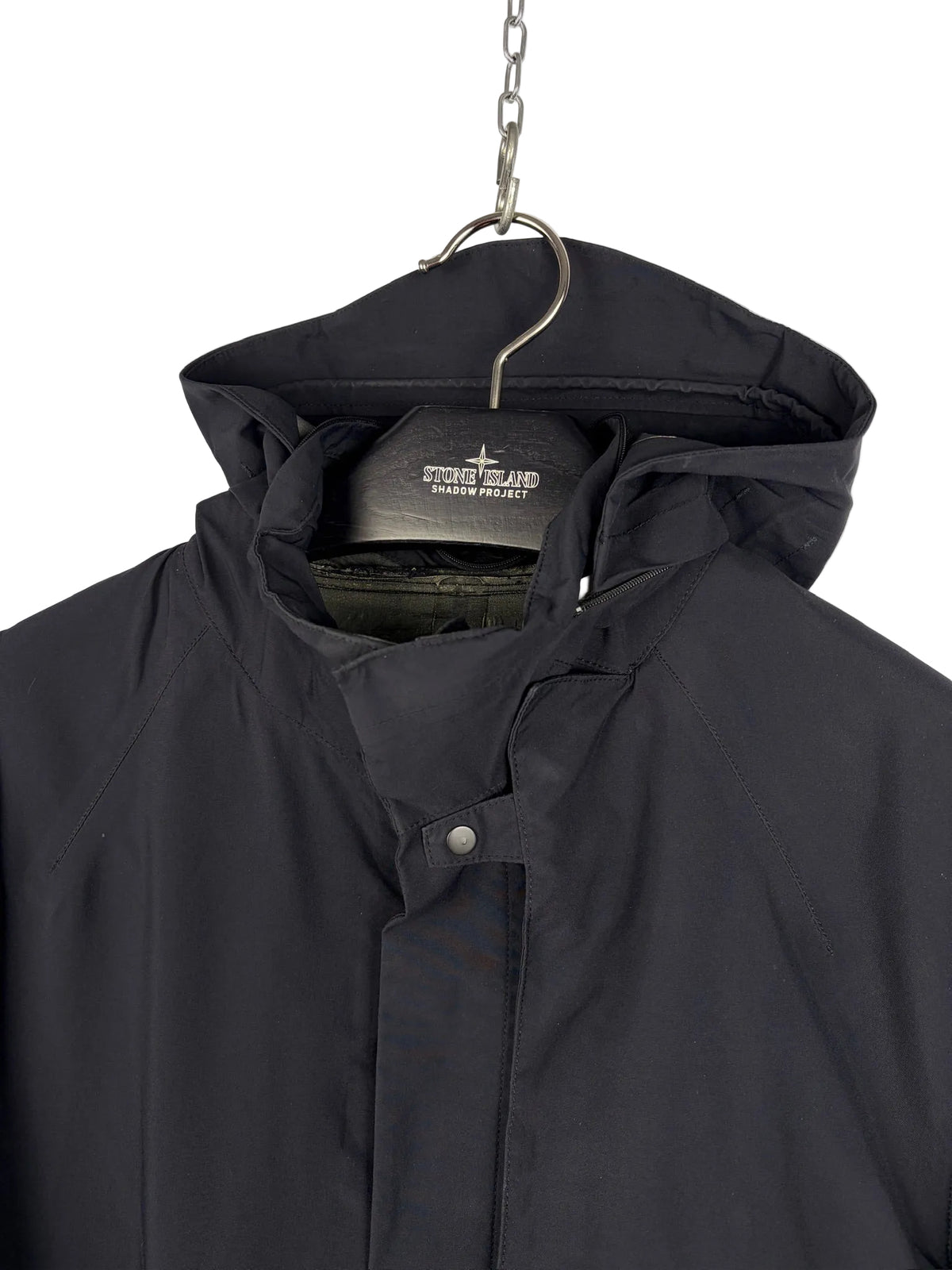 Stealth Jacket nera con chiusura a zip Stone Island Shadow Project - Taglia L