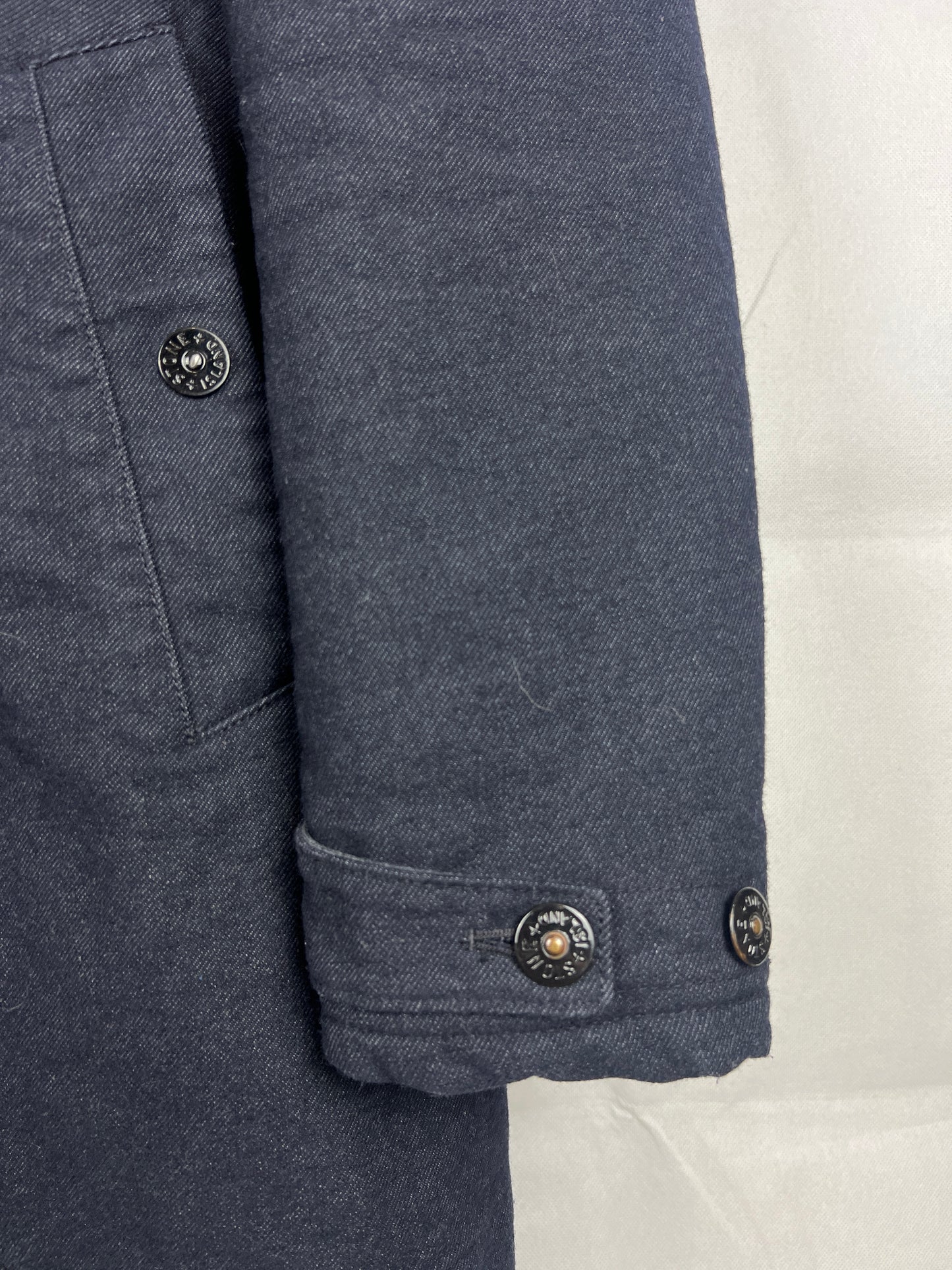 Cappotto in lana Saia Doppia Faccia blu navy Stone Island - Taglia L