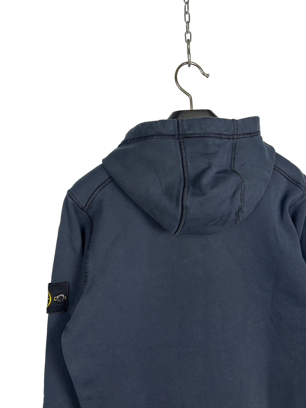 Felpa blu navy con cappuccio Stone Island - Taglia S