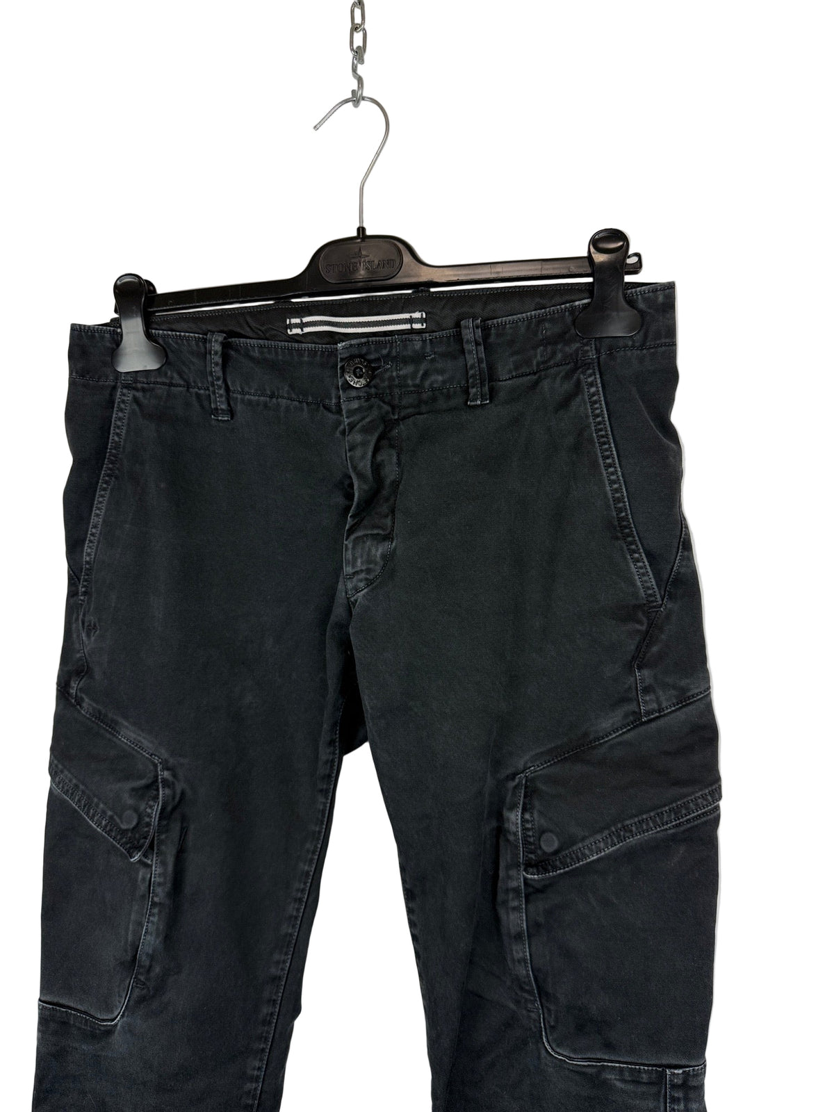 Pantaloni cargo neri Stone Island - Taglia W31