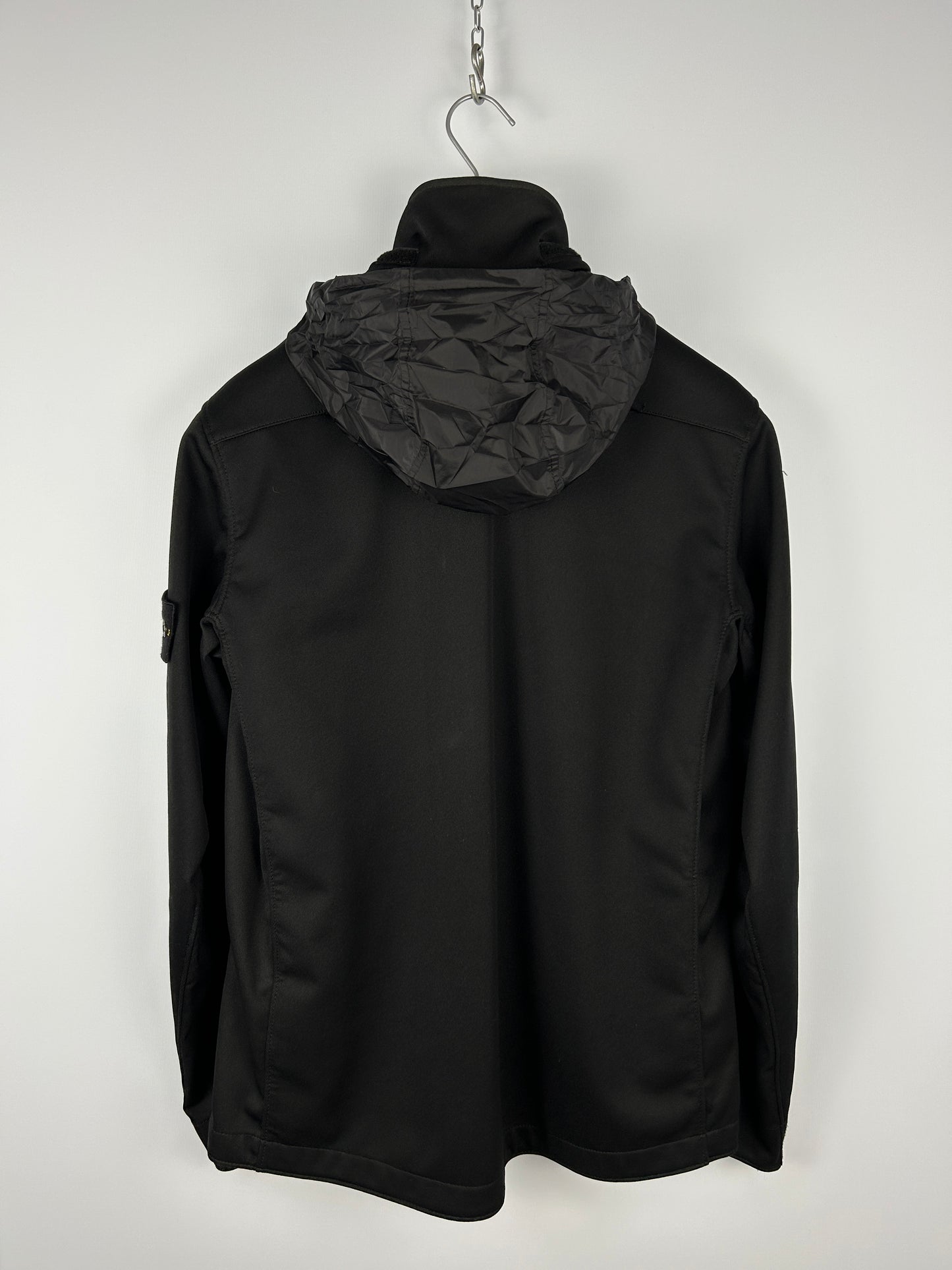 Giacca nera Soft Shell-R Terry Stone Island - Taglia L