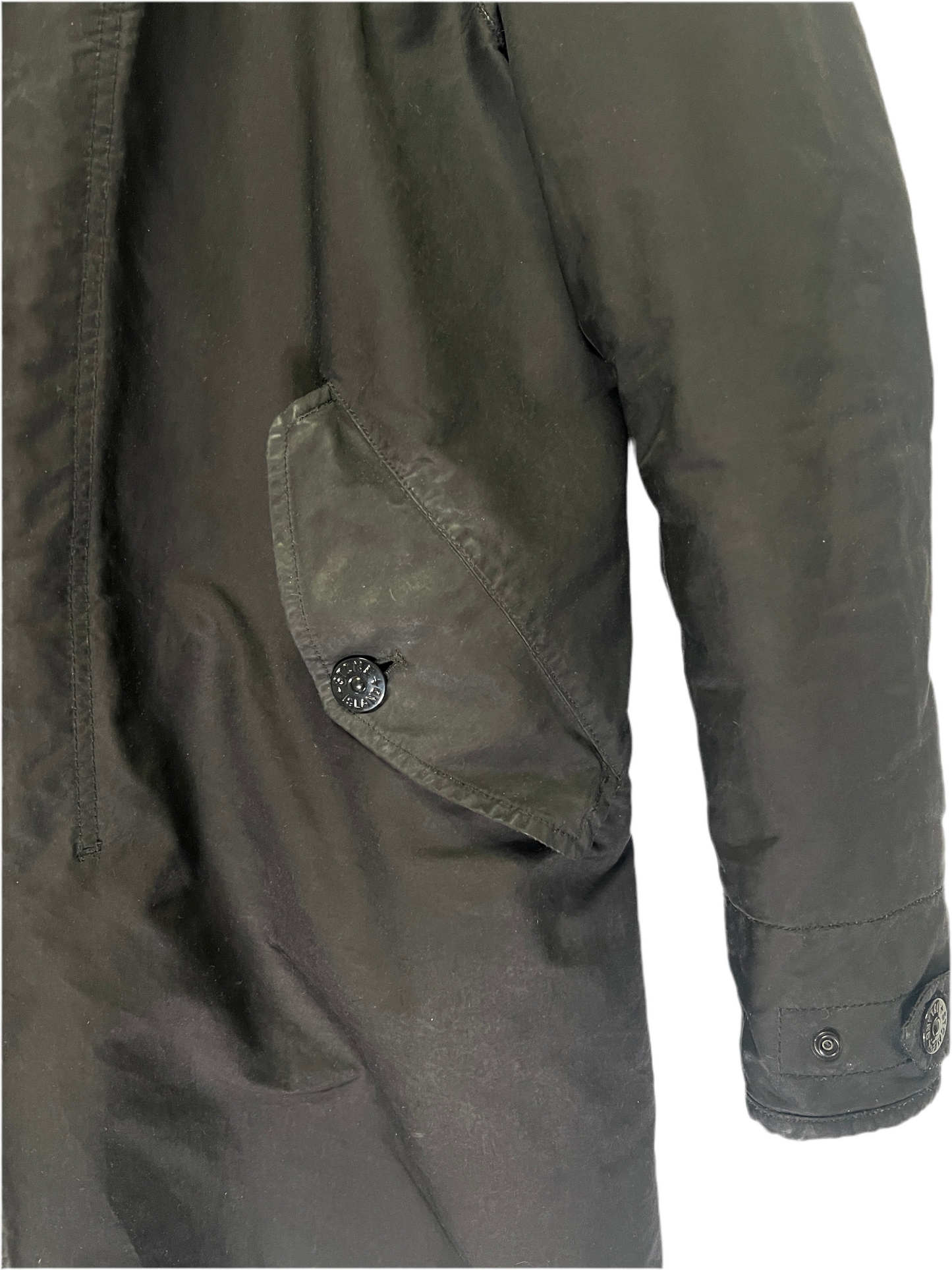 Cappotto nero Stone Island David-TC with Primaloft Insulation Technology - Taglia M