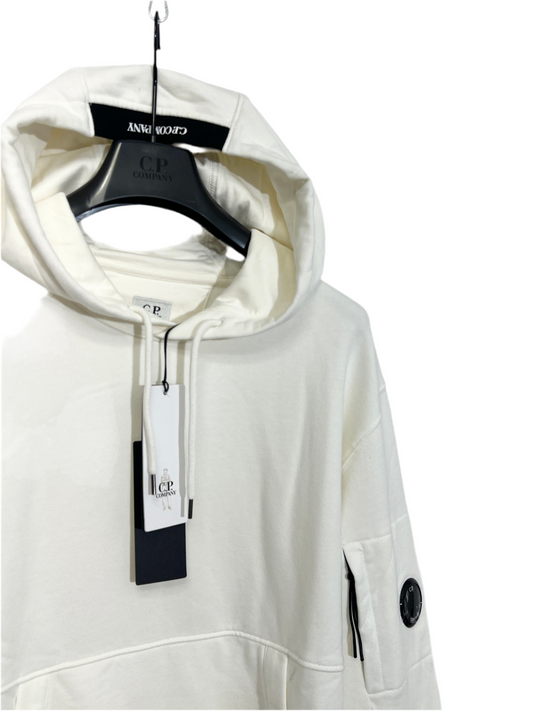 Felpa bianca con cappuccio C.P. Company (nuova con cartellino) - Taglia XL