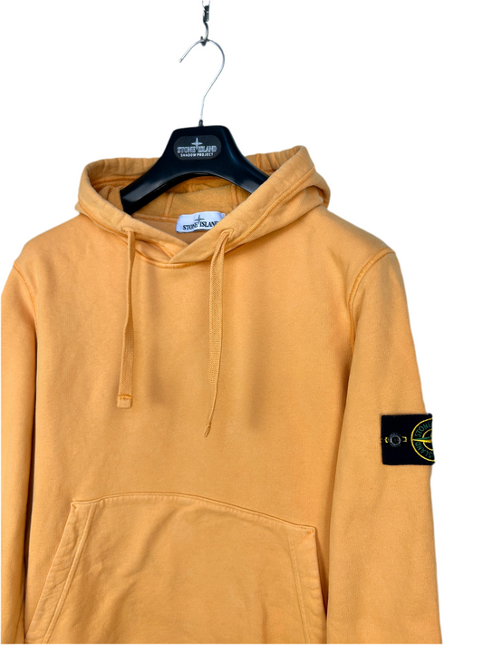 Felpa arancione con cappuccio Stone Island - Taglia M