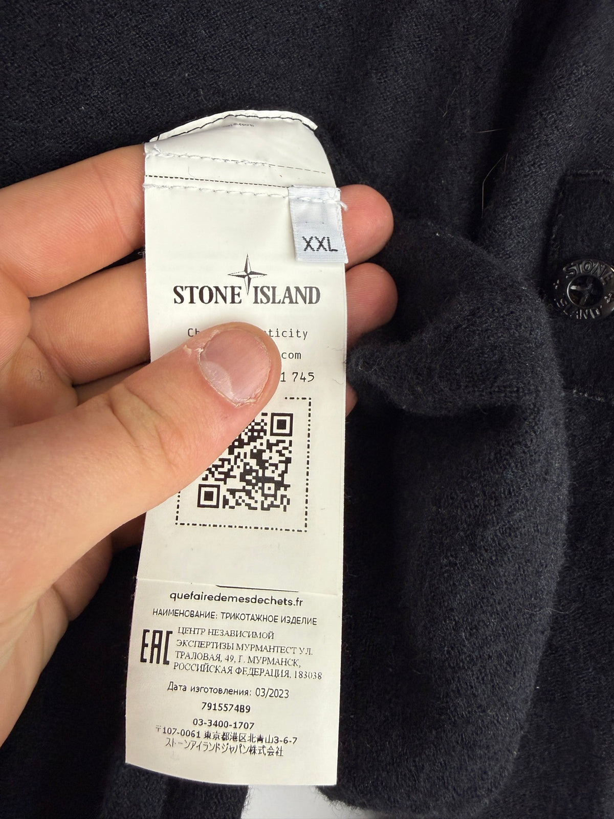 Maglione nero Stone Island - Taglia L