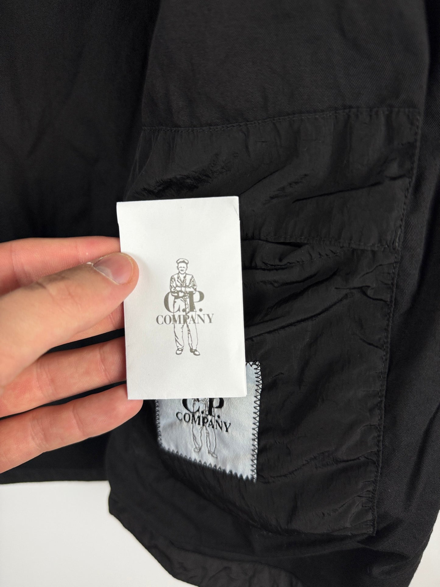 Giacca Chrome-R nera in nylon C.P. Company (nuova con cartellino) - Taglia L