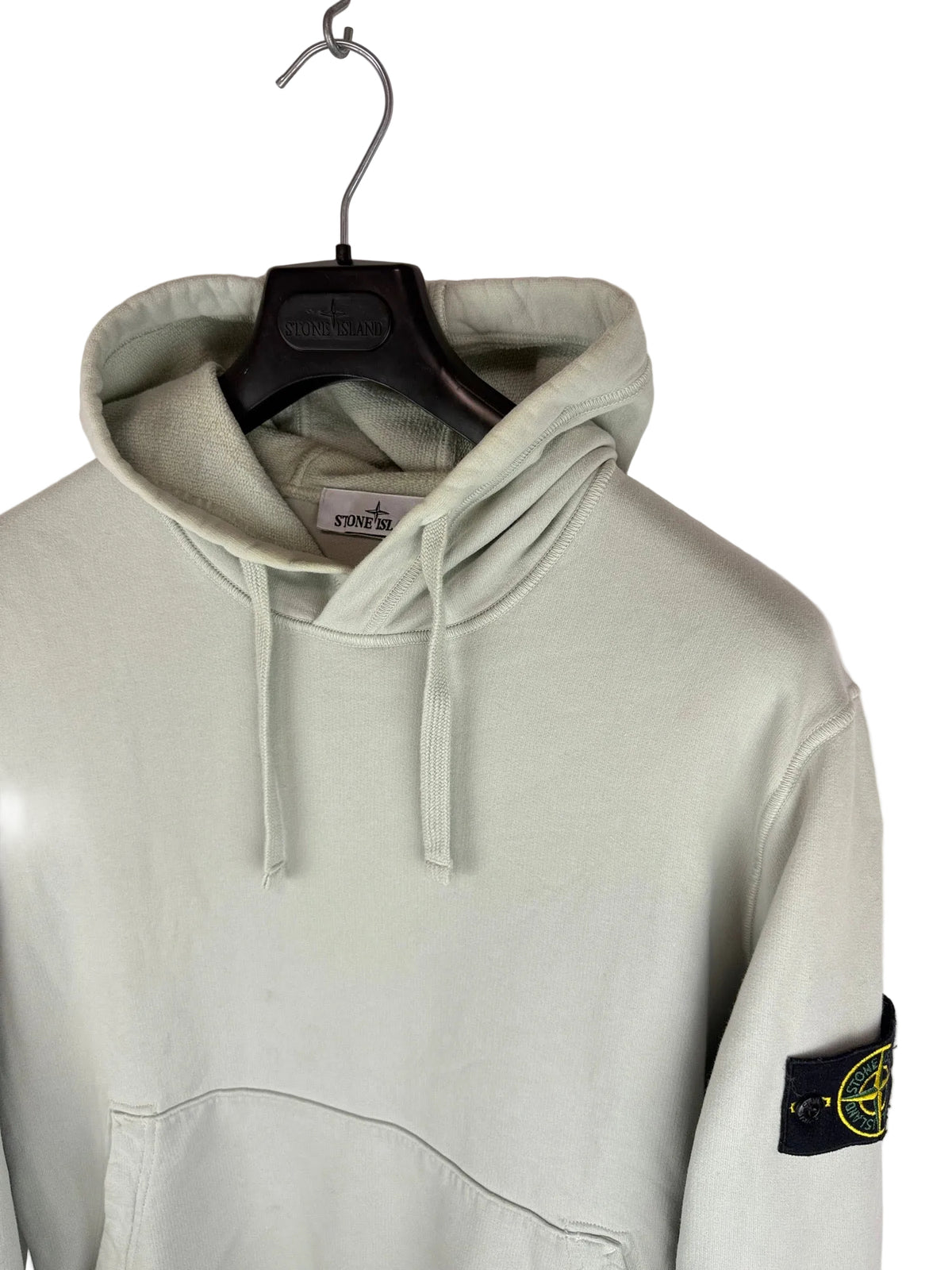Felpa grigia con cappuccio Stone Island - Taglia L - foto 2