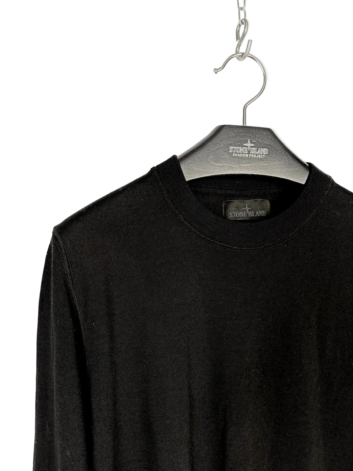 Maglione nero Stone Island Ghost - Taglia L