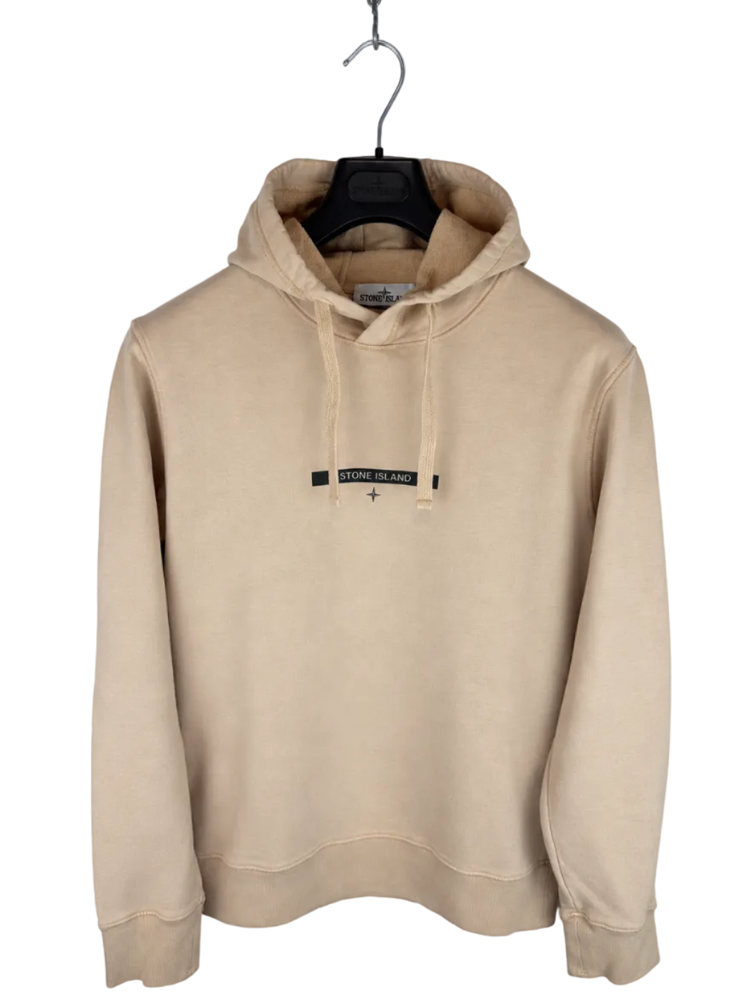 Felpa rosa con cappuccio con logo frontale Stone Island - Taglia M - foto 1