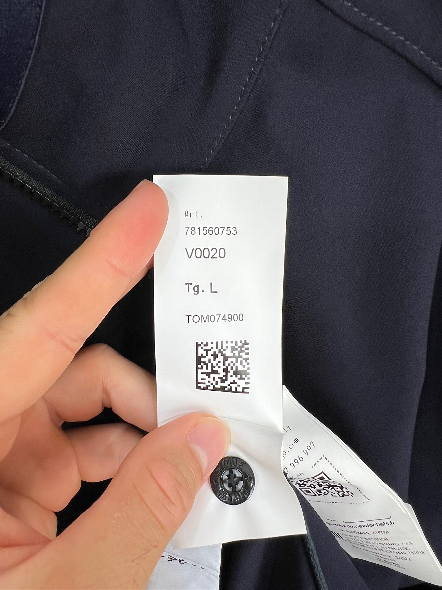 Felpa blu con zip Stone Island - Taglia L