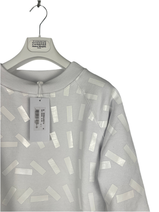 Felpa bianca "Artisanal" Maison Martin Margiela (nuova con cartellino) - Taglia S