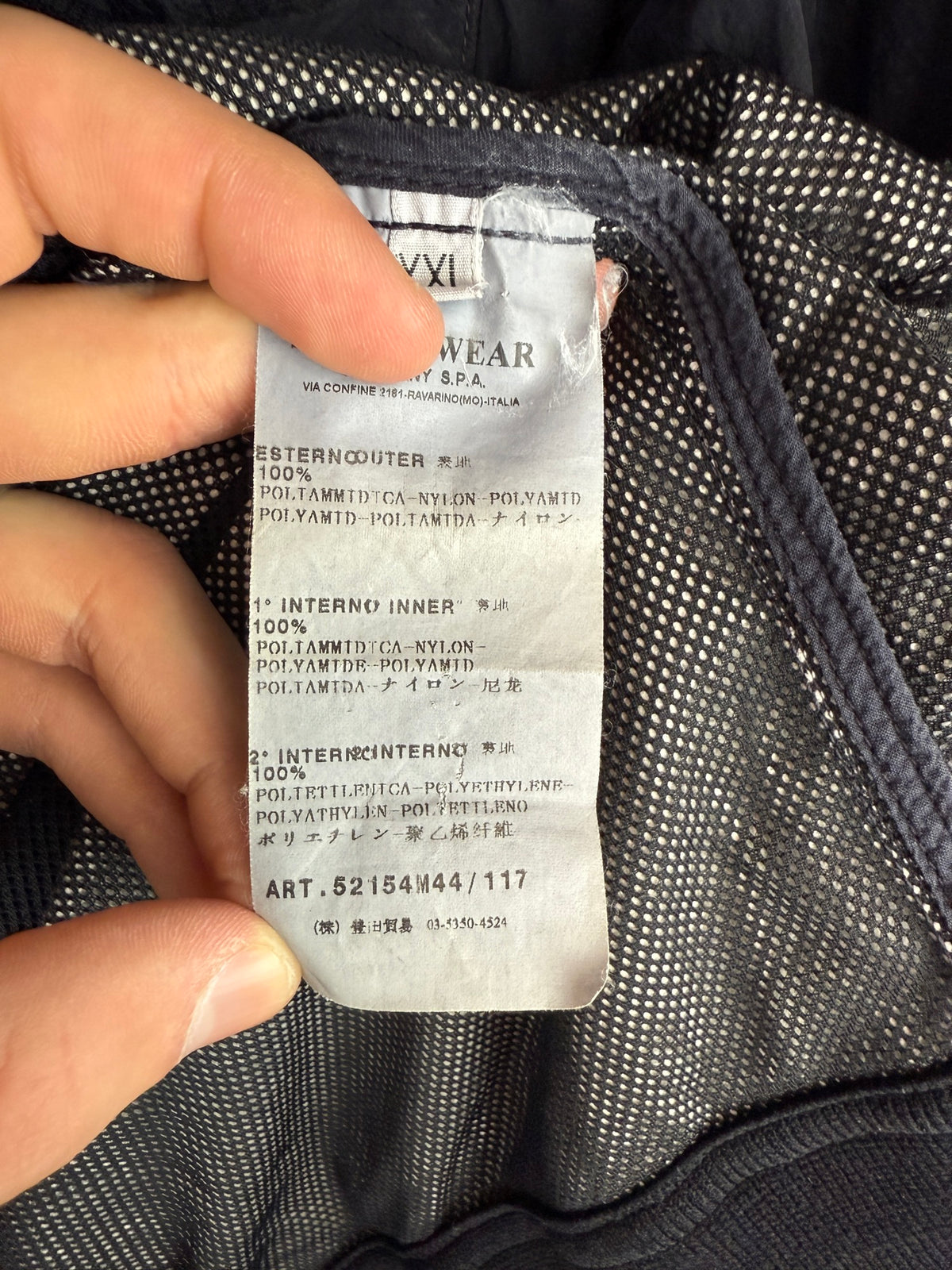 Giacca blu navy in Nylon Metal del 2010 Stone Island - Taglia XXL