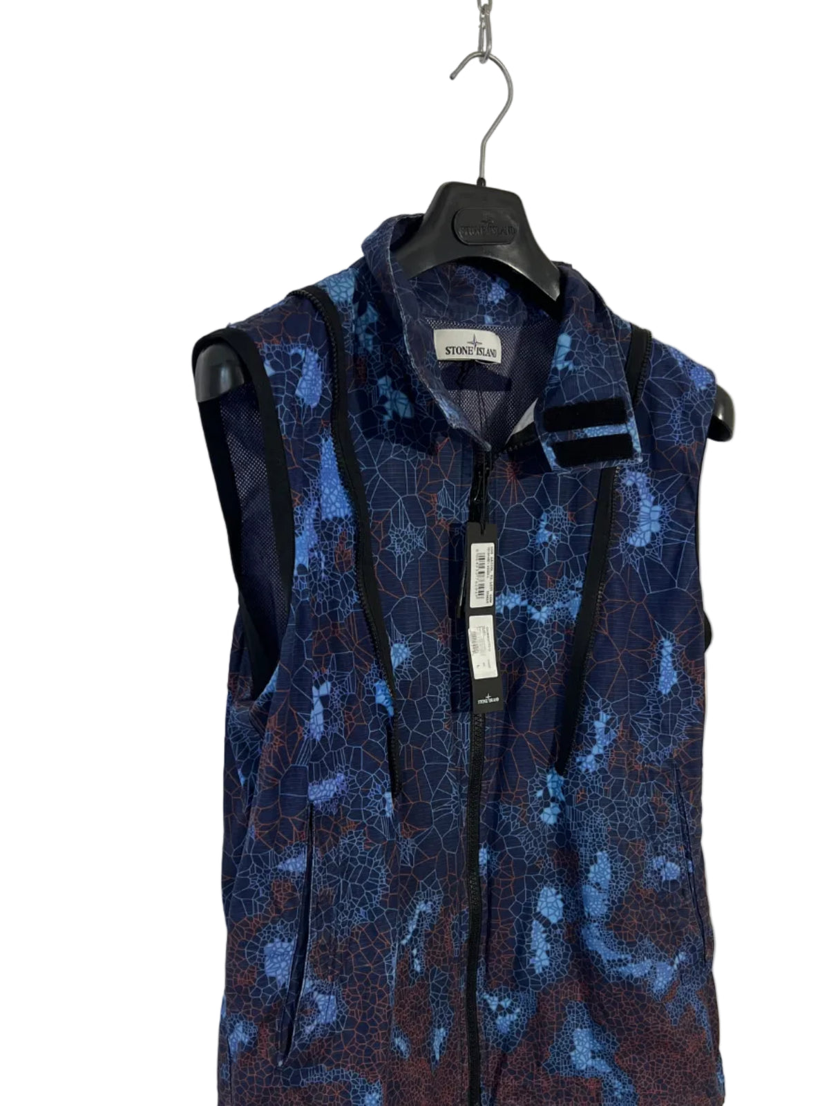 Giacca blu Stone Island Printed Heat Reactive Thermosensitive Fabric (nuova con cartellino) - Taglia L