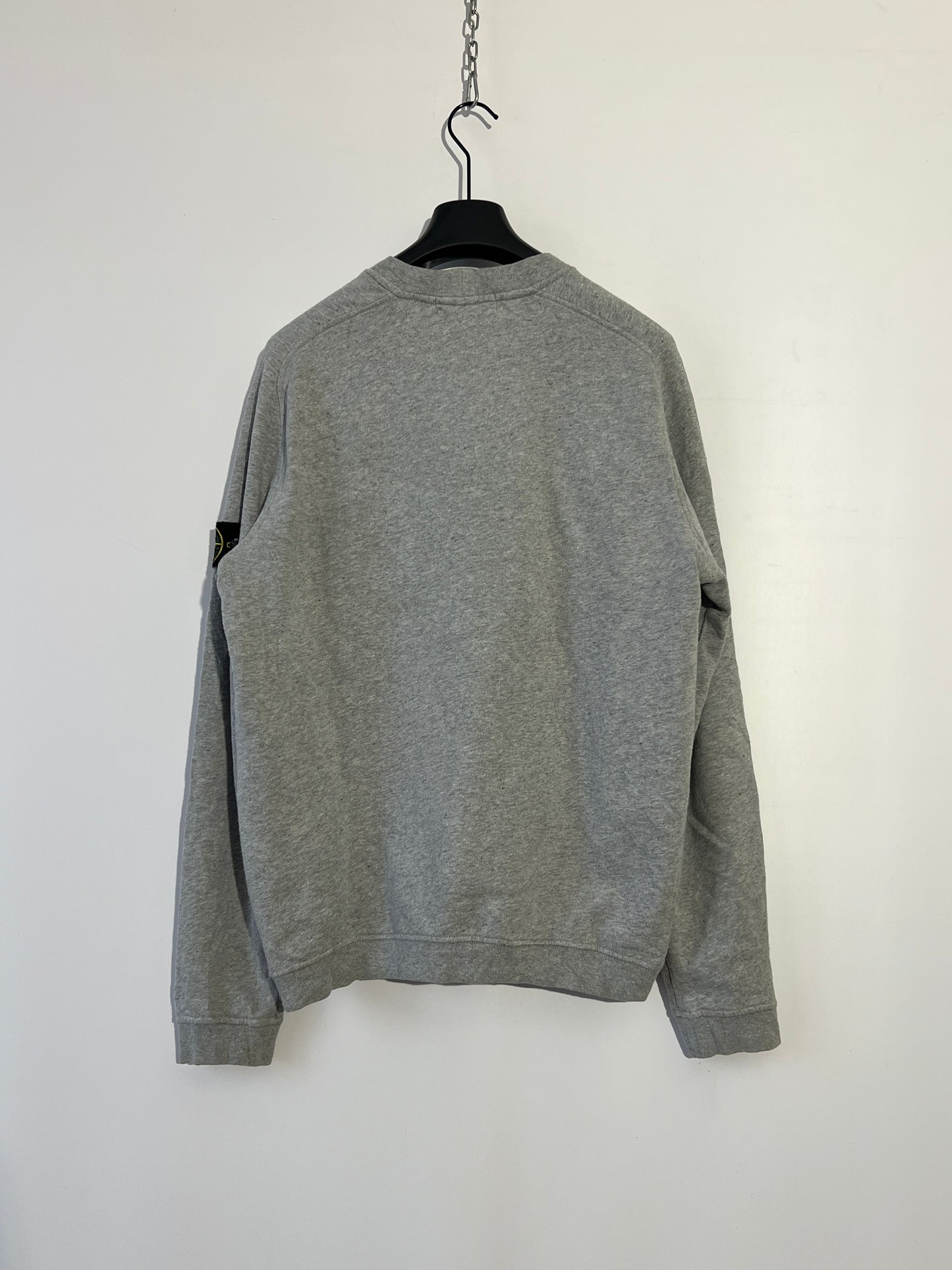 Maglione grigio con taschino sul petto Stone Island - Taglia L