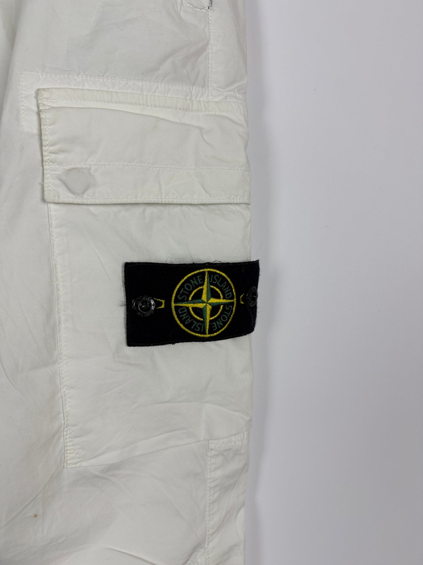 Pantaloni cargo bianchi Stone Island - Taglia W31