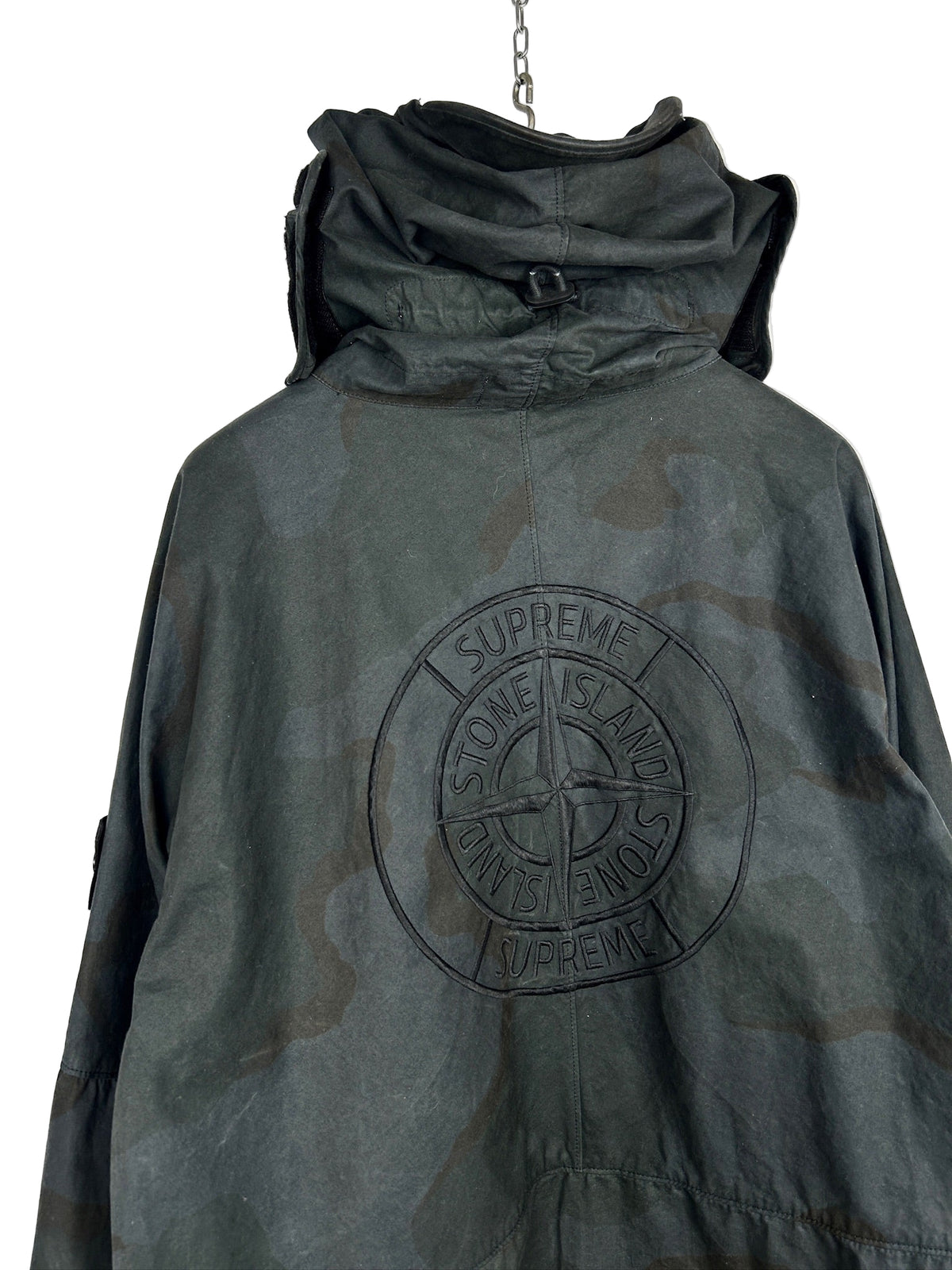 Giacca nera Riot Mask Brushed Cotton 2C Camo - OVD Stone Island x Supreme - Taglia L