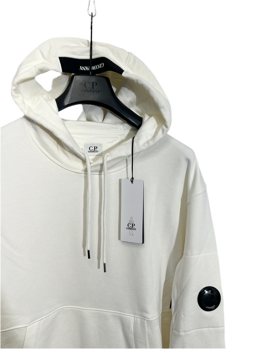 Felpa bianca con cappuccio C.P. Company (nuova con cartellino) - Taglia XXL