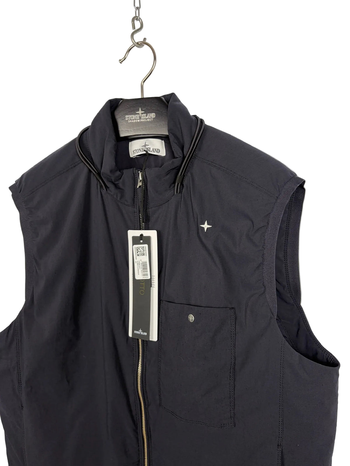 Giacca smanicato nera Stone Island Stellina Capo Campionario (nuovo con cartellino) - Taglia L