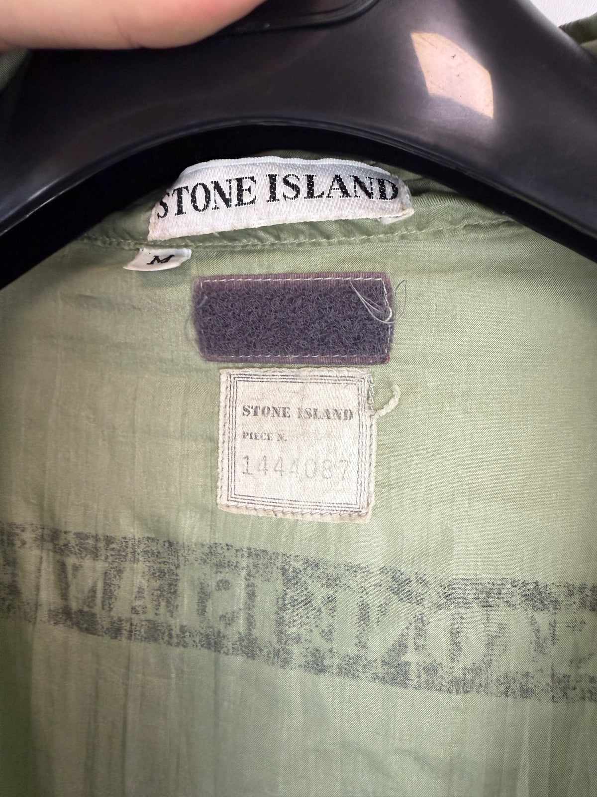 Giacca verde in Nylon Vintage 1988 Stone Island - Taglia M