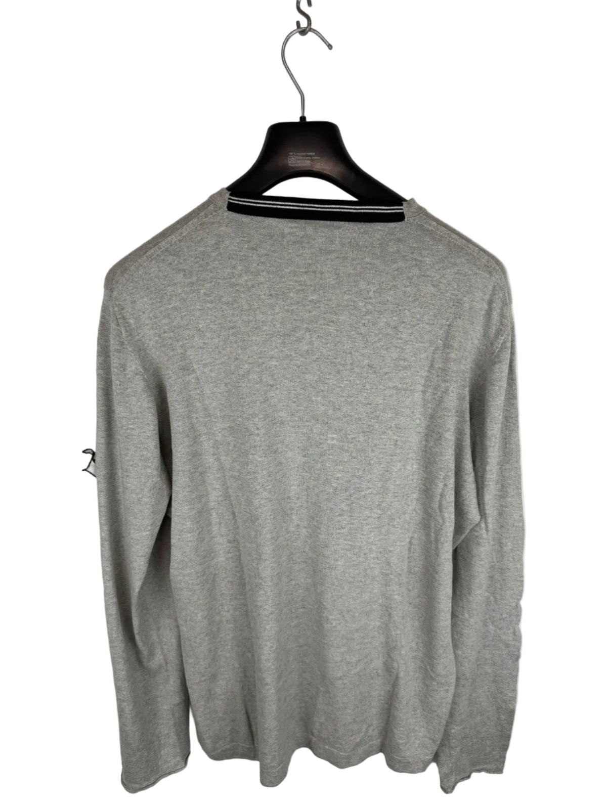 Maglione leggero grigio con Mesh Badge Stone Island - Taglia 3XL