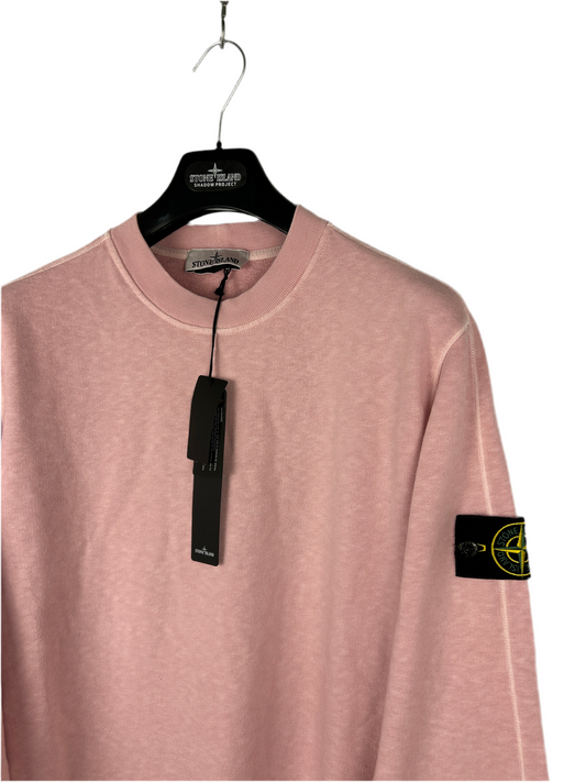 Felpa rosa Stone Island (nuova con cartellino) - Taglia L