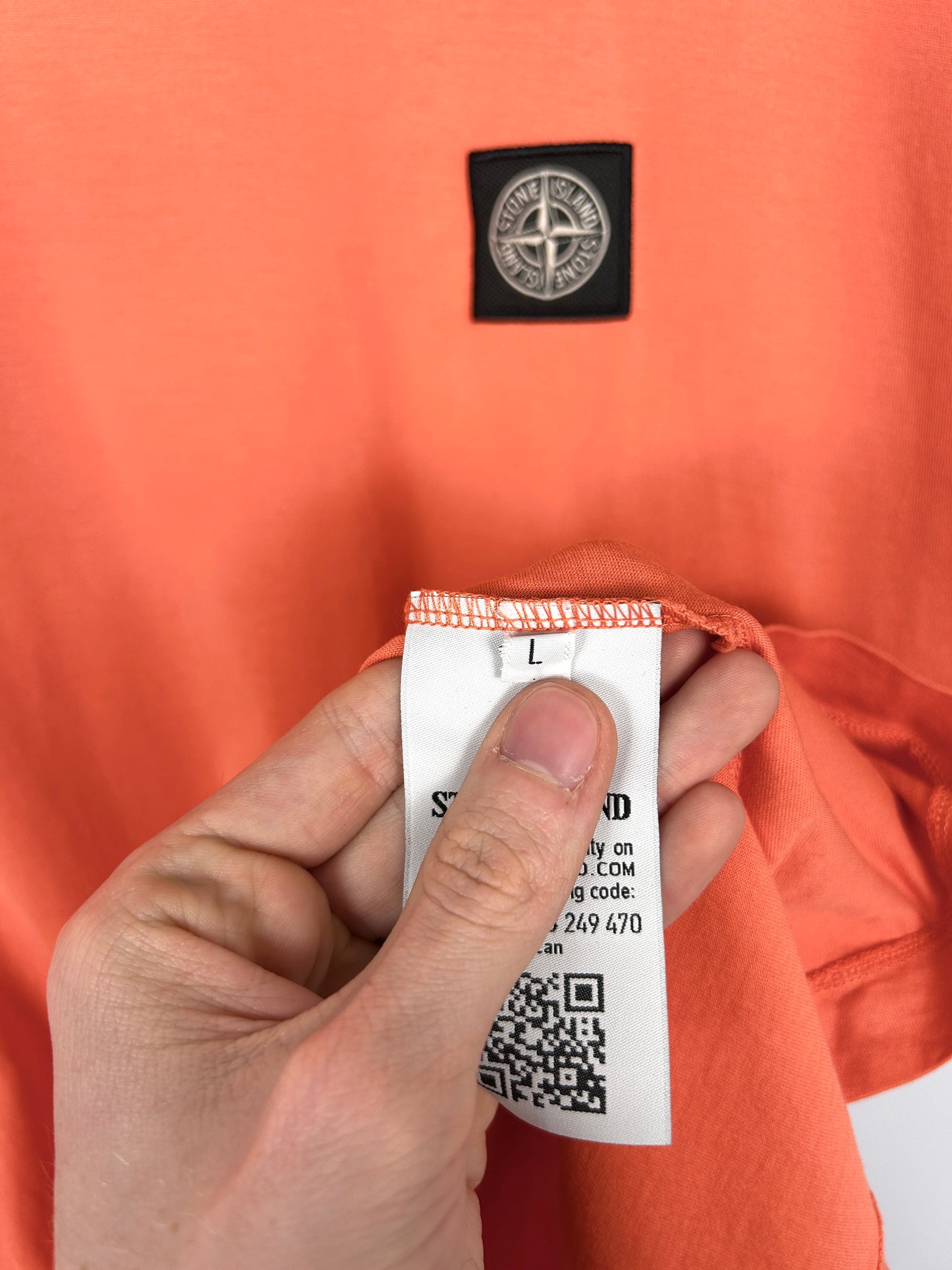 T-shirt arancione Stone Island - Taglia L