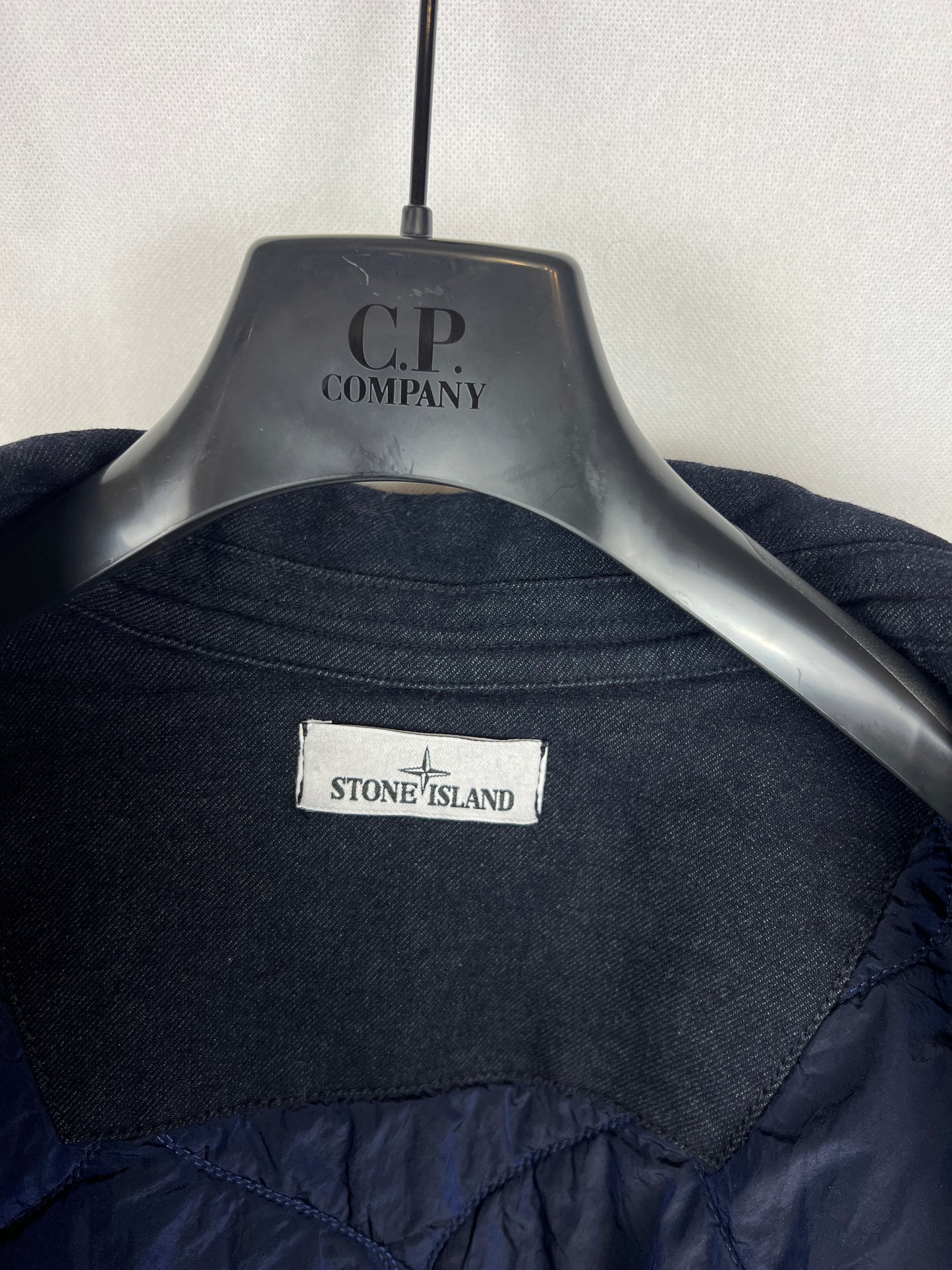 Cappotto in lana Saia Doppia Faccia blu navy Stone Island - Taglia L
