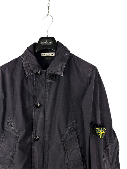 Giacca blu navy vintage Paul Harvey Stone Island con toppa sui gomiti - Taglia M