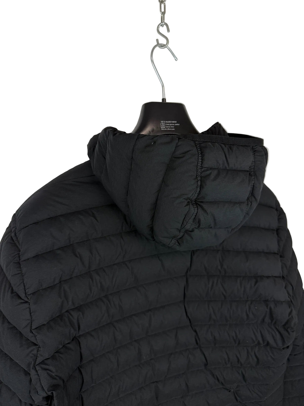 Giacca nera Loom Woven Down Chambers Stretch Nylon-TC Stone Island - Taglia M