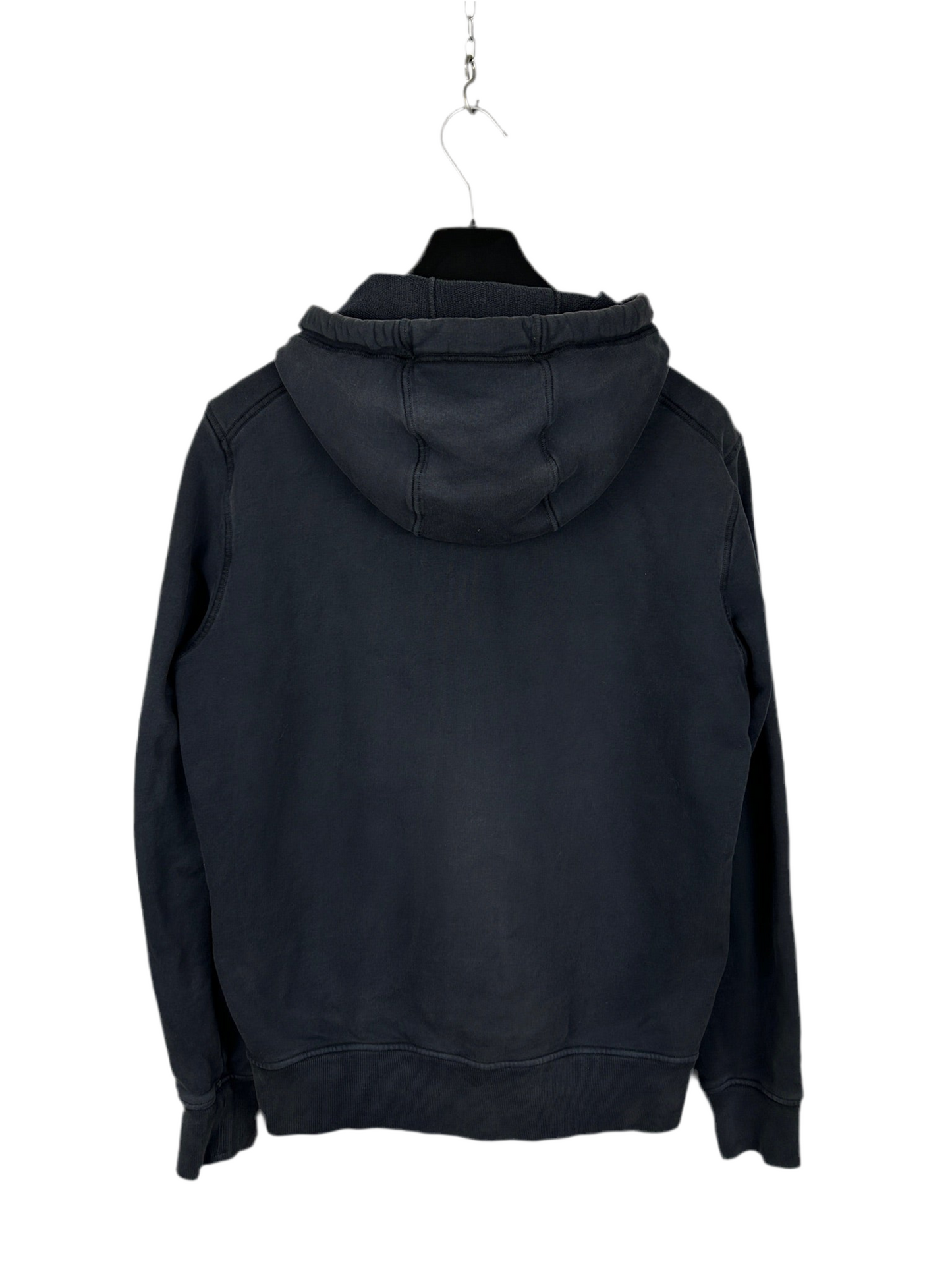 Felpa blu navy con zip e cappuccio Stone Island - Taglia S