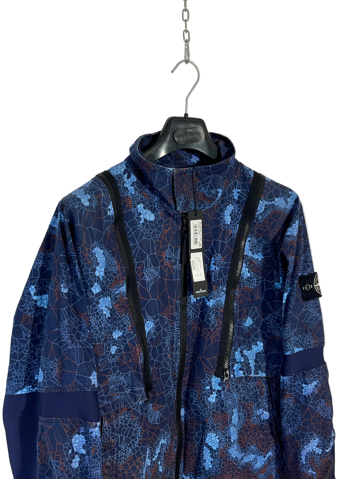 Giacca blu Stone Island Printed Heat Reactive Thermosensitive Fabric (nuova con cartellino) - Taglia L